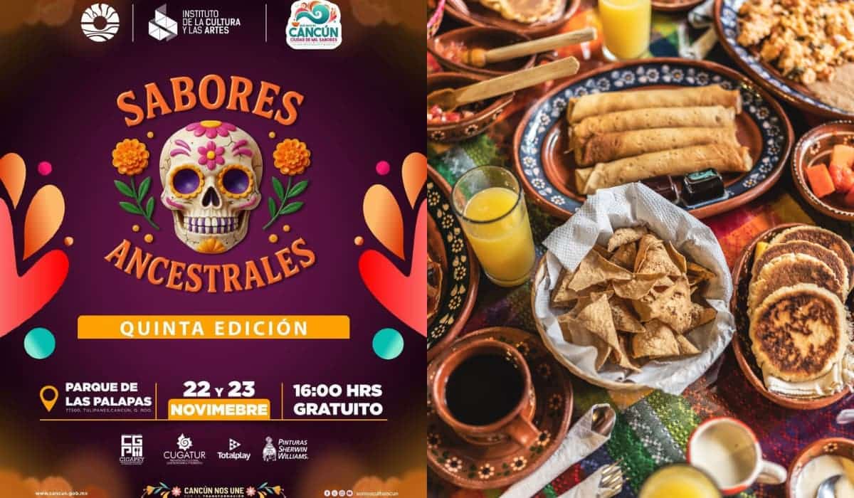 Sabores Ancestrales Cancún 2025 regresa al Parque de las Palapas con tradición gastronómica gratuita