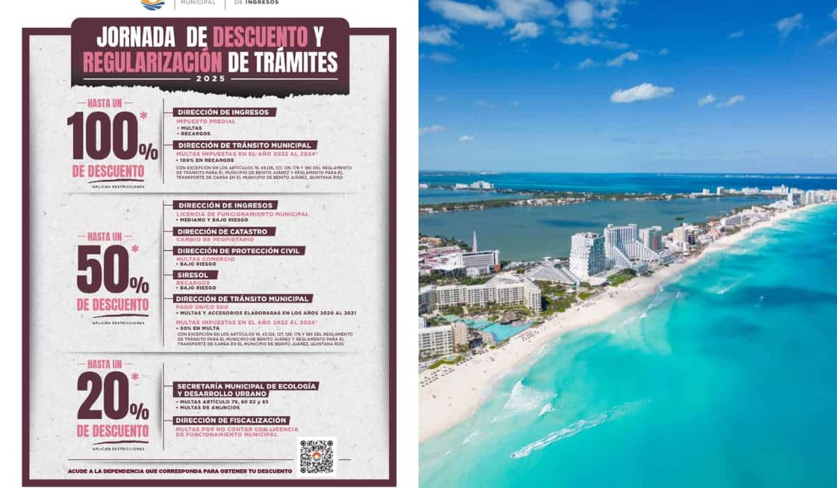 ¿Qué trámites tienen 100% de descuento en Cancún? Aplica para estos subsidios