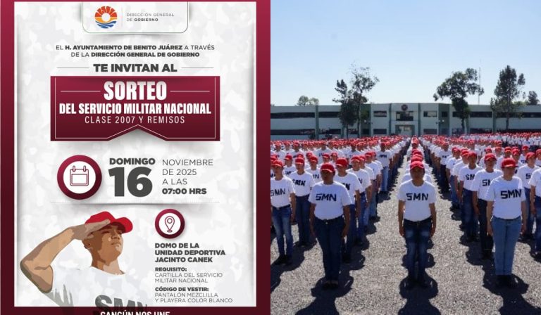 ¿Dónde y cuándo es el Sorteo Militar en Cancún? Citan a la clase 2007 en la Unidad Deportiva Jacinto Canek