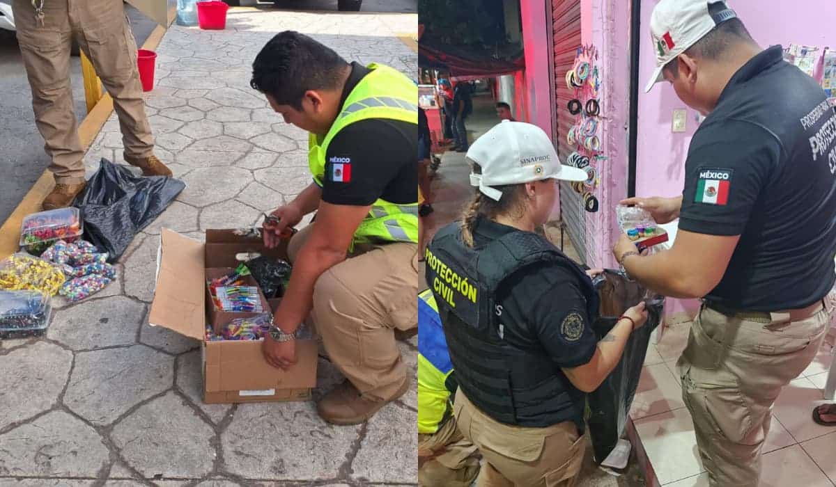 Cero tolerancia: refuerzan el decomiso de pirotecnia en Playa del Carmen con multas de 25 mil pesos
