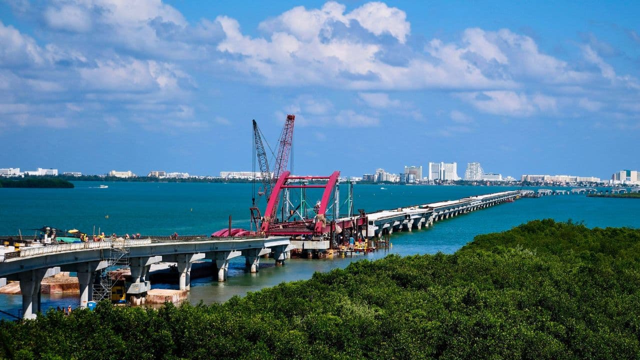 A mediados de enero: la nueva fecha de apertura del Puente Nichupté de Cancún y desmienten el peaje
