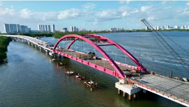 Confirmado: el Puente Nichupté abrirá en diciembre tras superar el 90% de avance en la construcción