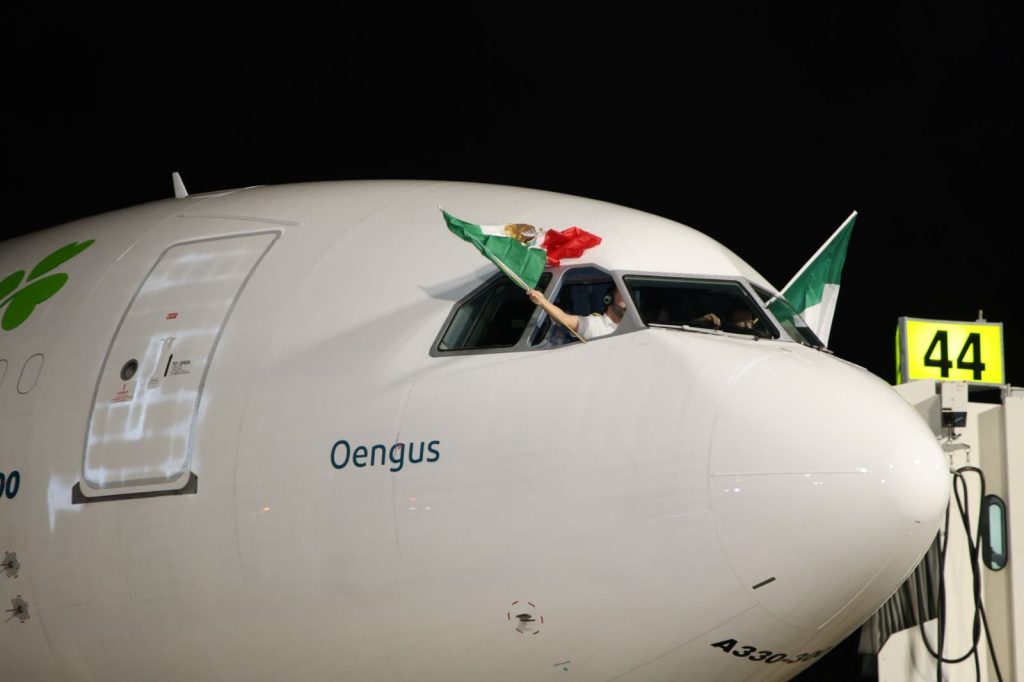 Histórico: Inauguran la nueva ruta aérea Dublín Cancún para conectar a Irlanda con el Caribe