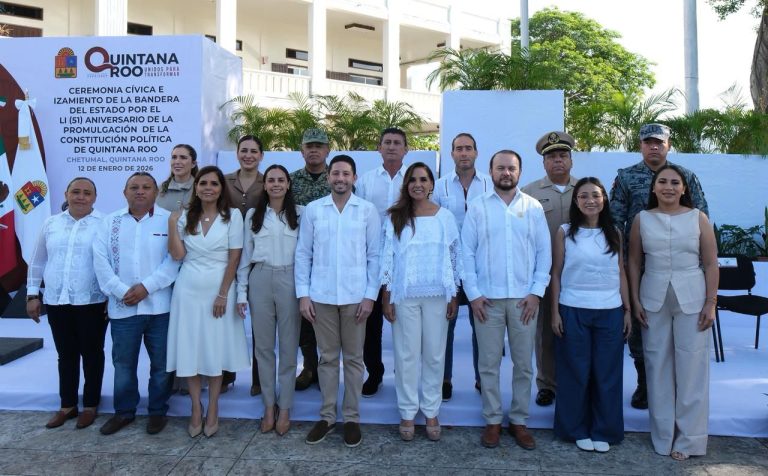 51 aniversario de la Constitución de Quintana Roo: Mara Lezama destaca reformas de justicia social
