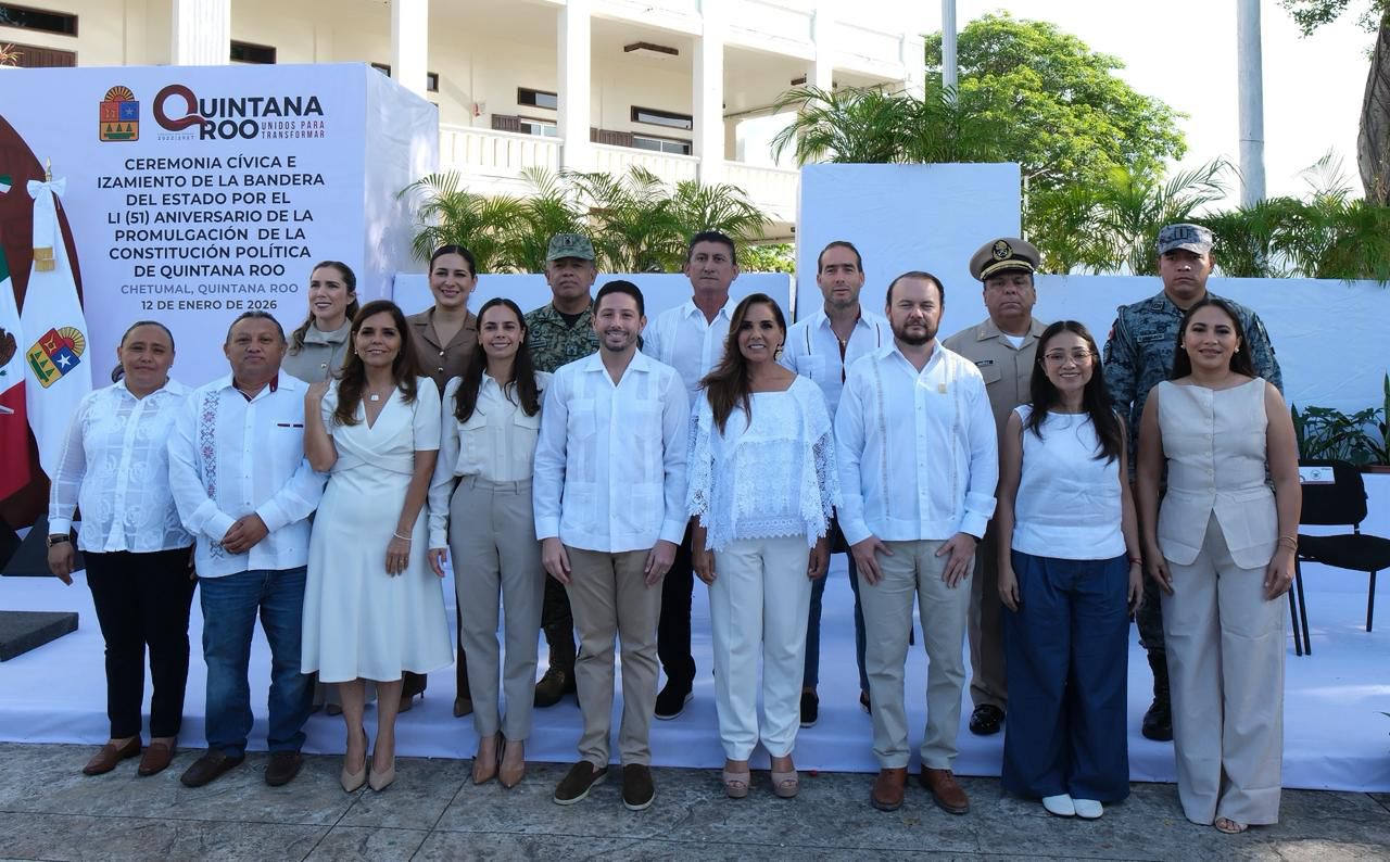 51 aniversario de la Constitución de Quintana Roo: Mara Lezama destaca reformas de justicia social