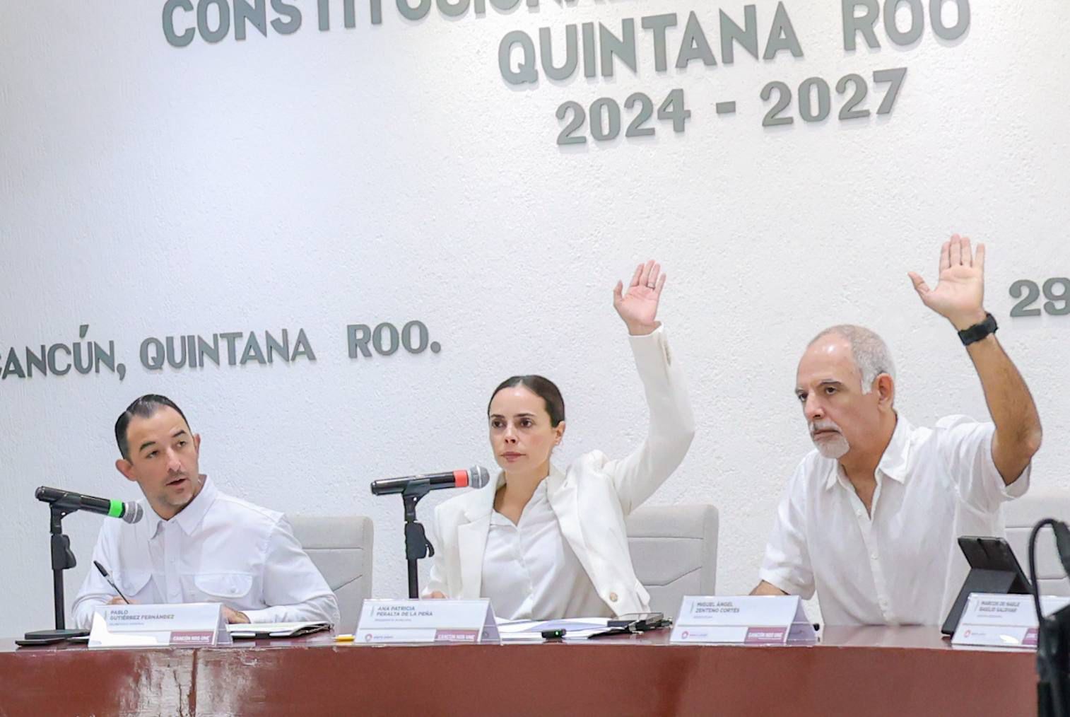 Ana Paty Peralta trabaja para consolidar comités de paz en Benito Juárez