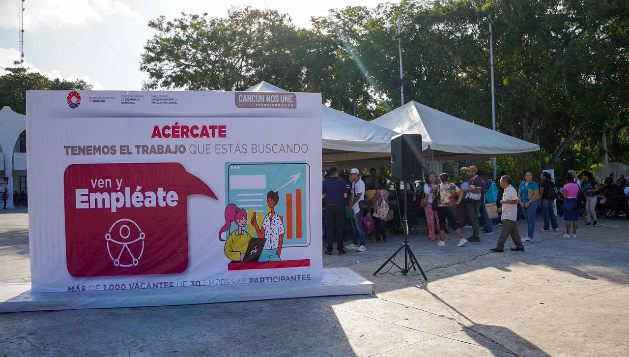 Cancún inicia 2026 con 2 mil empleos en “Ven y empléate rosa”