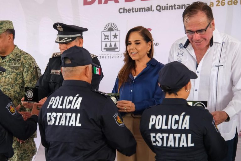 Mara Lezama impulsa la dignificación policial en Quintana Roo