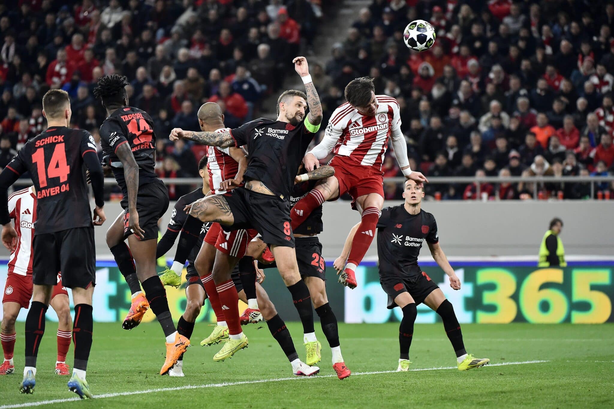 Bayer Leverkusen vs. Olympiacos: Horario y dónde ver el favorito para los octavos de la Champions League