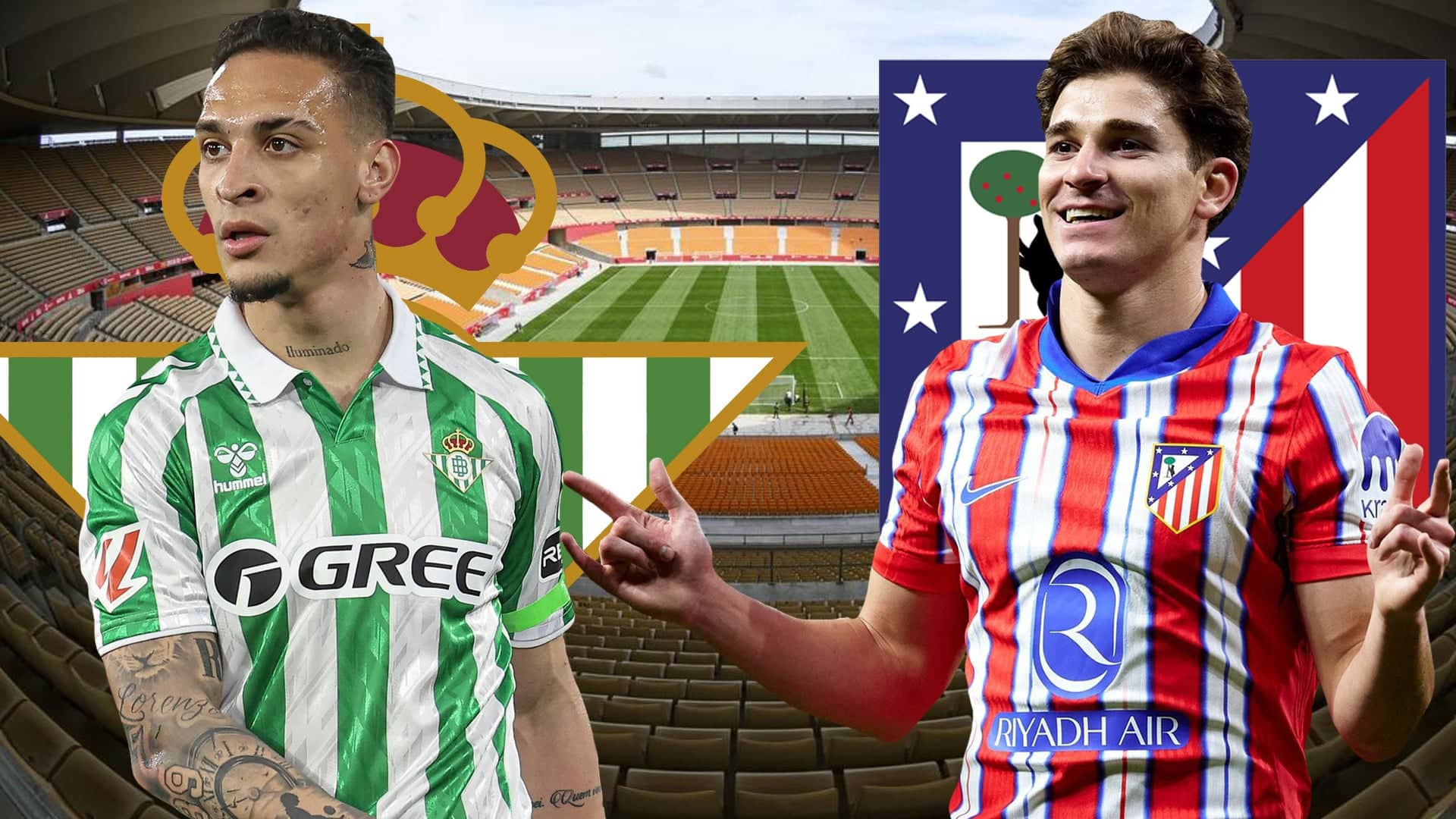 Betis vs. Atlético: Alineaciones, bajas y el debut clave de Lookman en La Cartuja