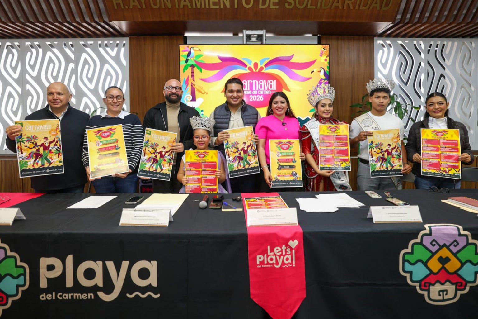 Cartelera y enfoque de seguridad del Carnaval Playa del Carmen 2026