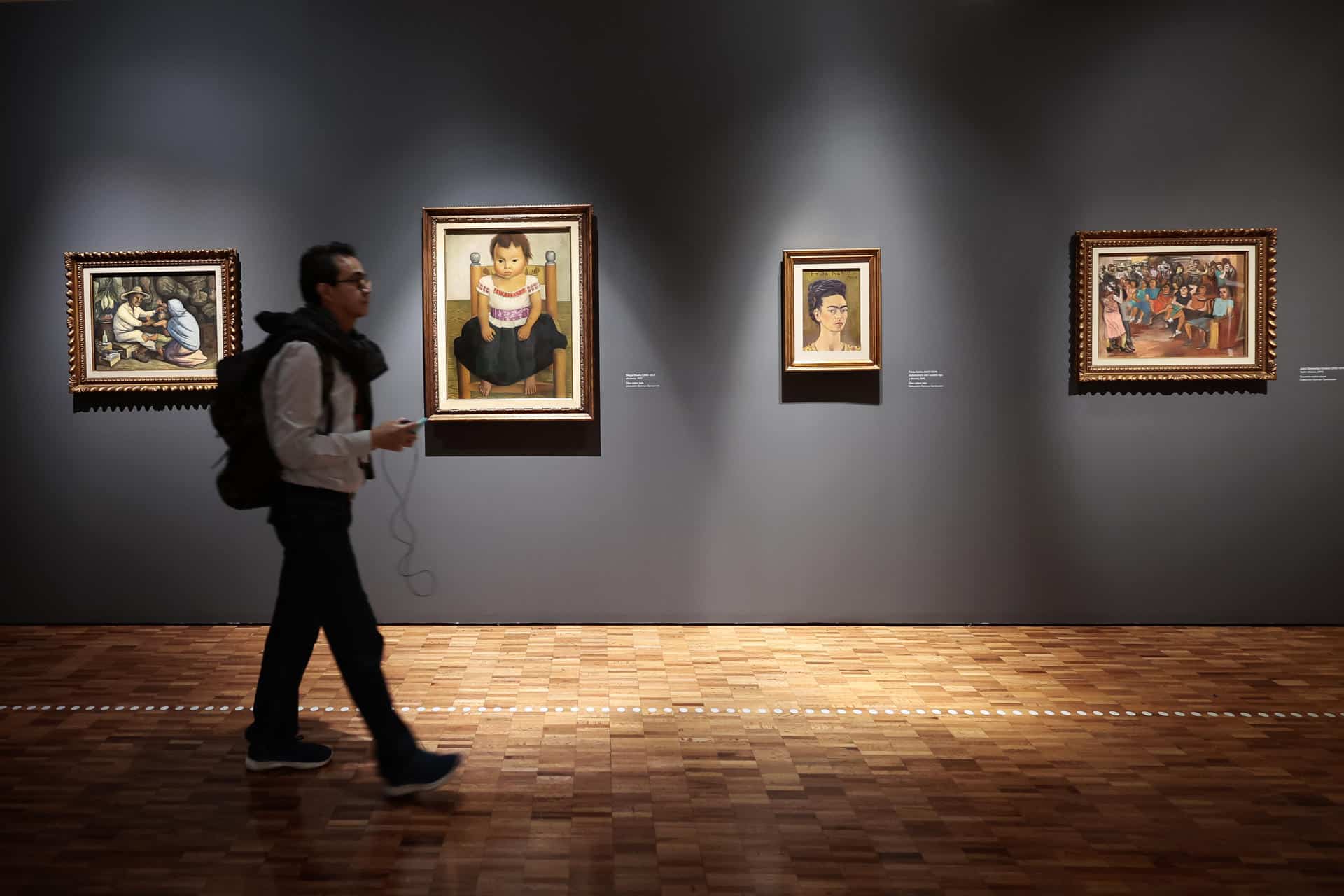 Sheinbaum inaugura exposición de la Colección Gelman-Santander en el Museo de Arte Moderno