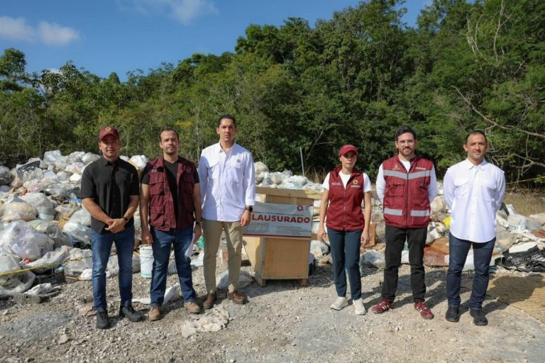 Clausura de basurero clandestino junto al Aeropuerto de Cancún: Ana Paty Peralta frena foco de contaminación