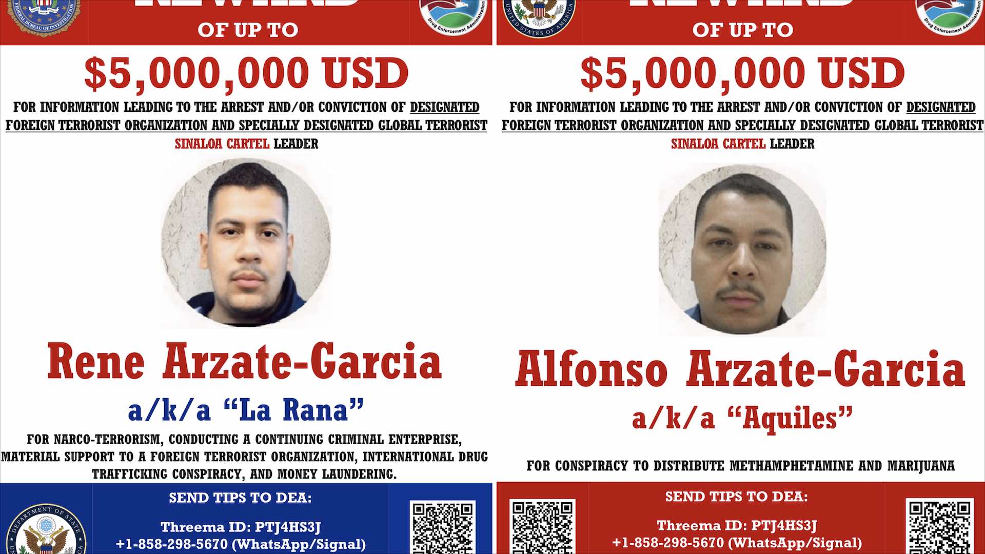 La cacería de $10 millones: EE. UU. desarticula la logística del Cártel de Sinaloa
