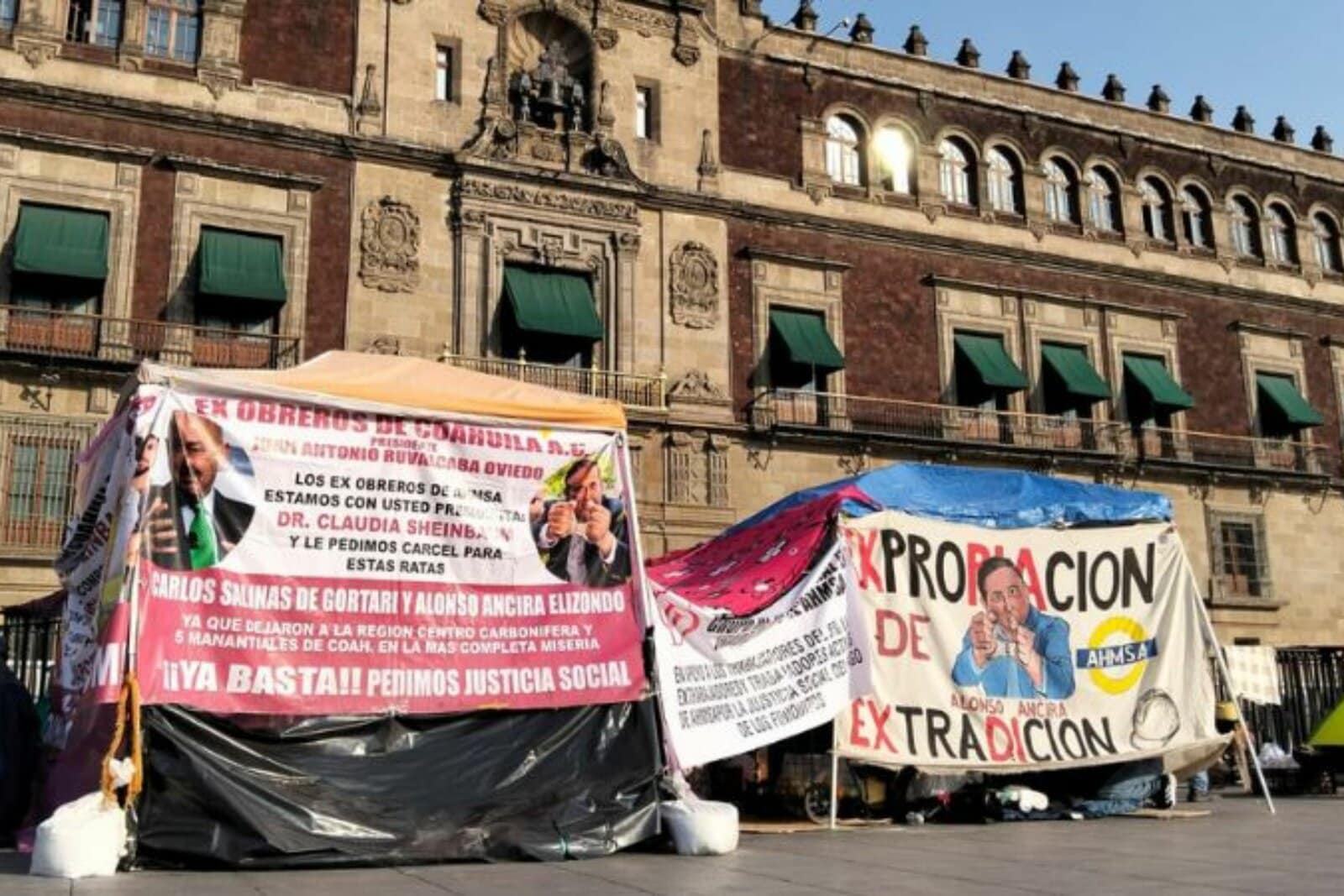 AHMSA: Trabajadores levantan plantón por certeza de subasta