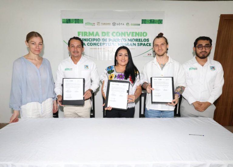 FIRMA BLANCA MERARI CONVENIO DE COLABORACIÓN CON SOTA CONCEPTUAL HUMAN SPACE PARA IMPULSAR EL TURISMO WELLNESS EN PUERTO MORELOS