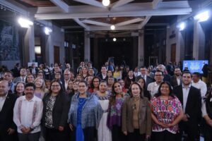 Firma del convenio marco de colaboración entre la SCJN, la Secretaría de las Mujeres y la CONAGO para garantizar la justicia con perspectiva de género.