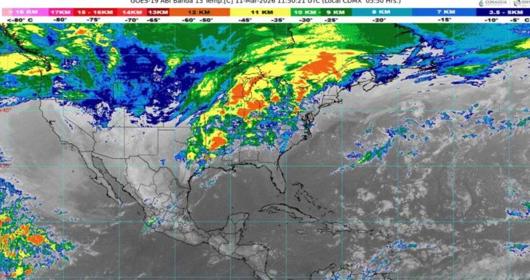 Alerta meteorológica: frente frío 40 y cuarta tormenta invernal sacuden el eje norte-golfo