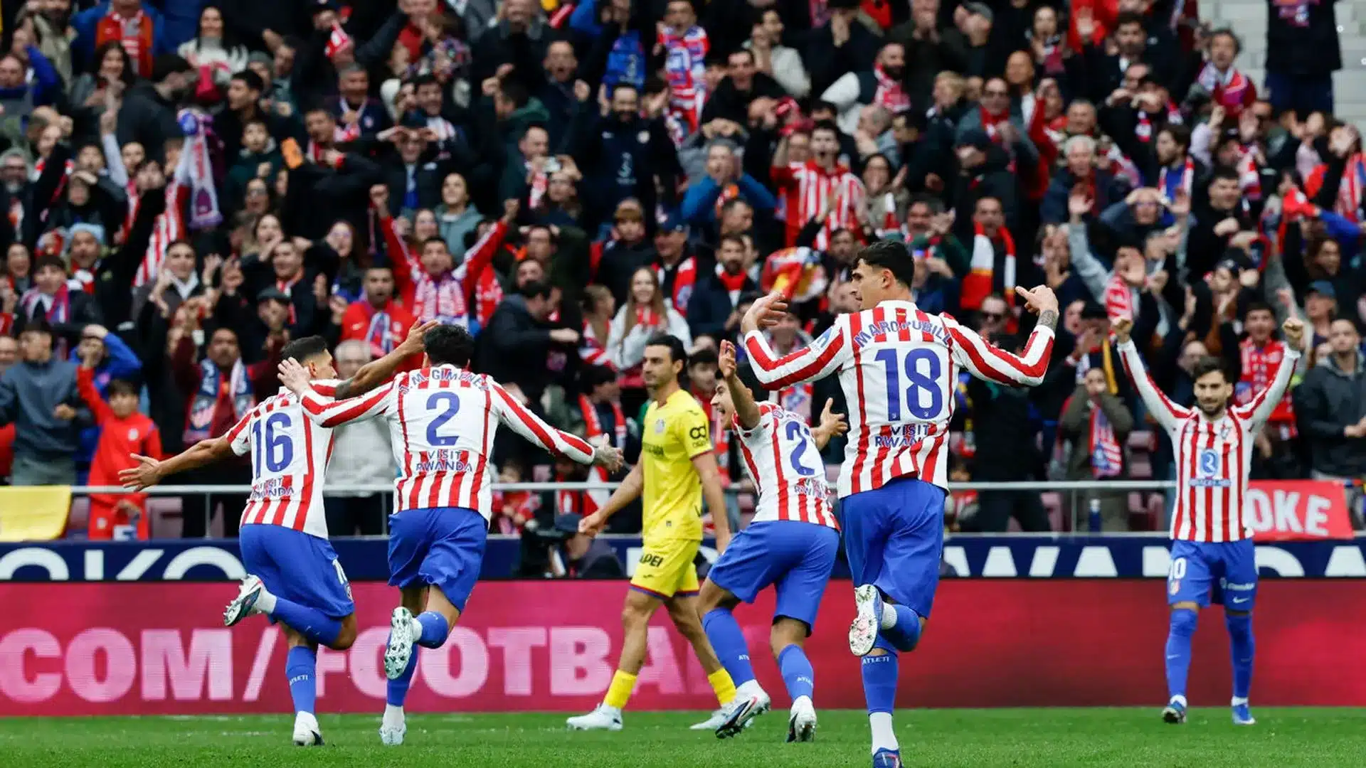 El Atlético de Madrid recupera el podio liguero gracias a un destello de Molina
