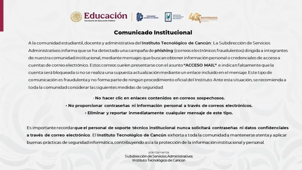 aviso del uso de correos institucionales de phishing 1024x576 1