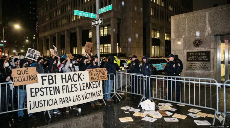 Brecha de seguridad en el FBI permite acceso extranjero a expedientes del caso Epstein