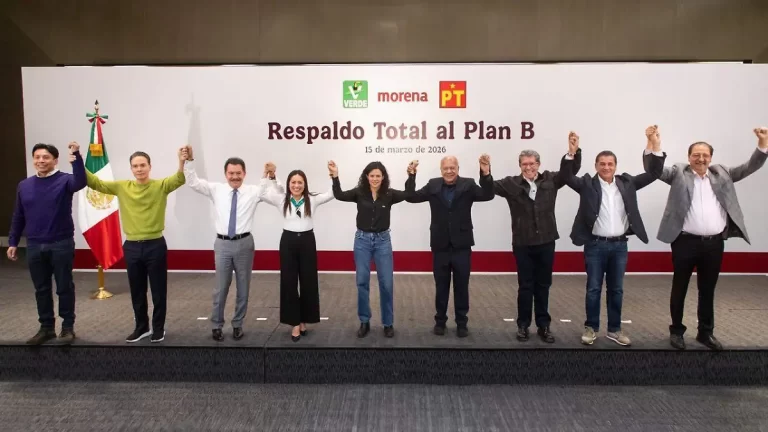 Coalición oficialista ratifica respaldo al plan B de la reforma electoral de 2026