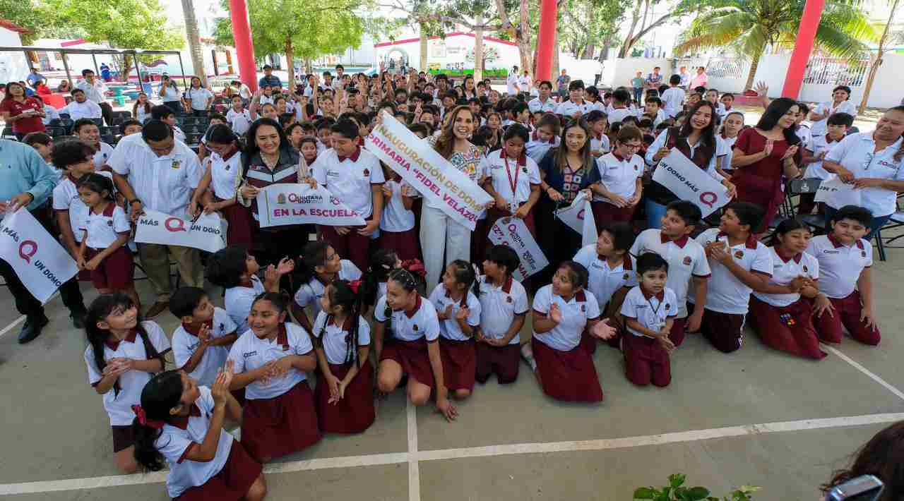 Domos escolares en Chetumal transforman el futuro de la educación básica