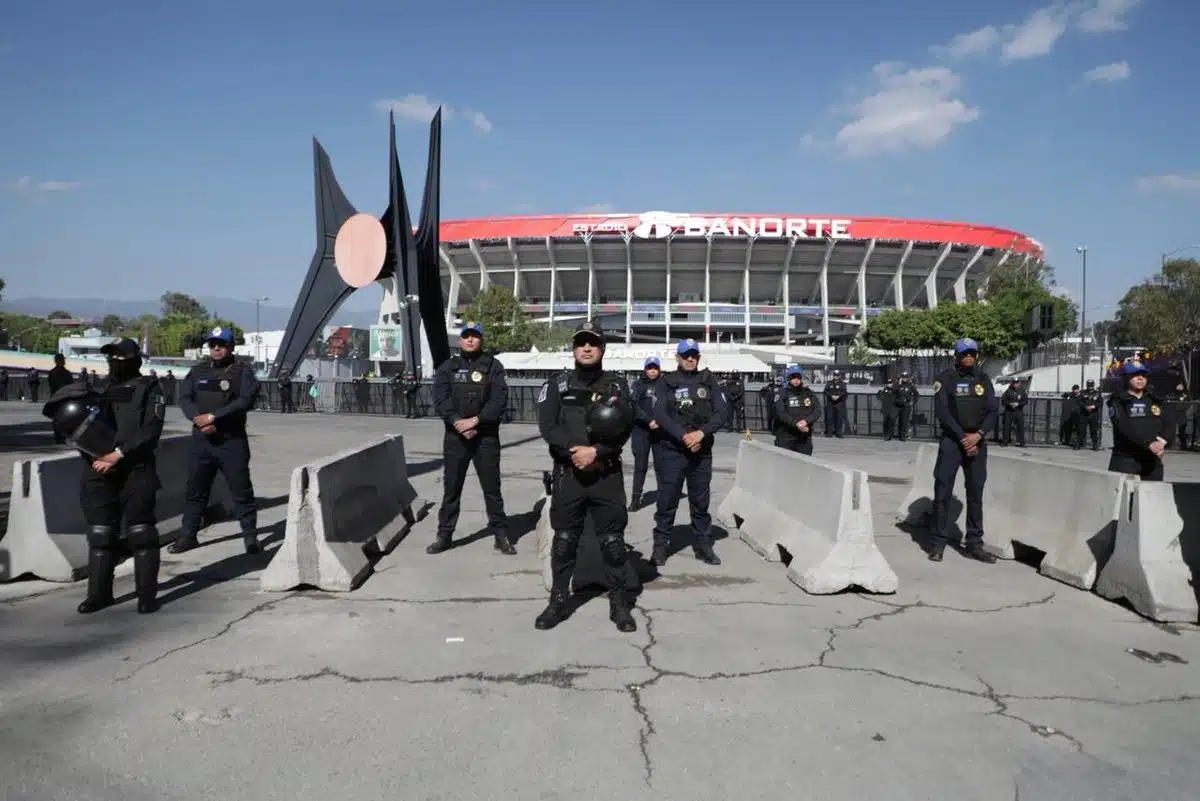 Operativo México-Portugal: Blindaje integral y gestión vial en el Estadio Azteca