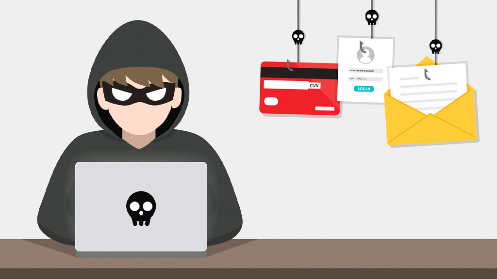 Aviso de seguridad cibernética en una computadora alertando sobre la campaña de phishing en el Instituto Tecnológico de Cancún.