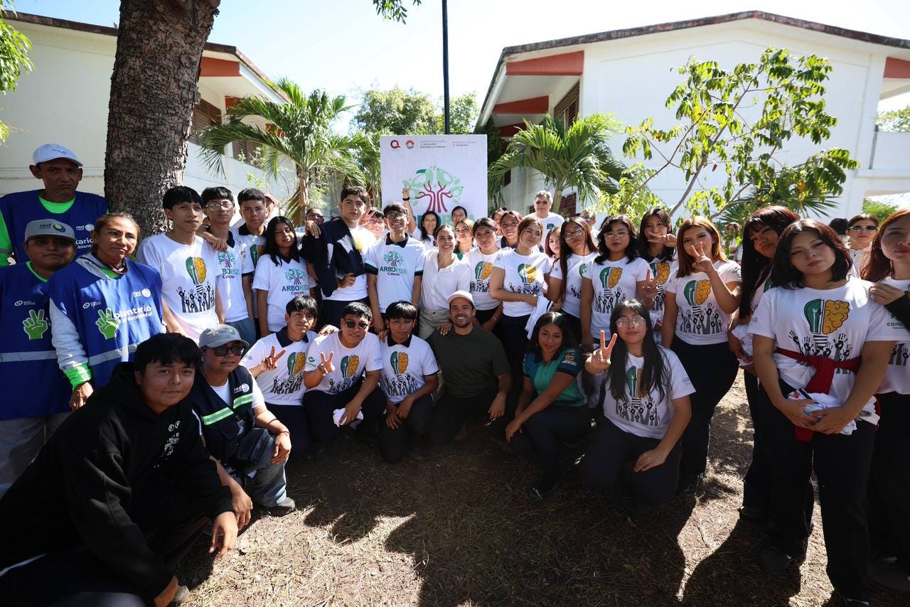 Arboriza Cancún en Tu Escuela transforma el entorno educativo del Conalep