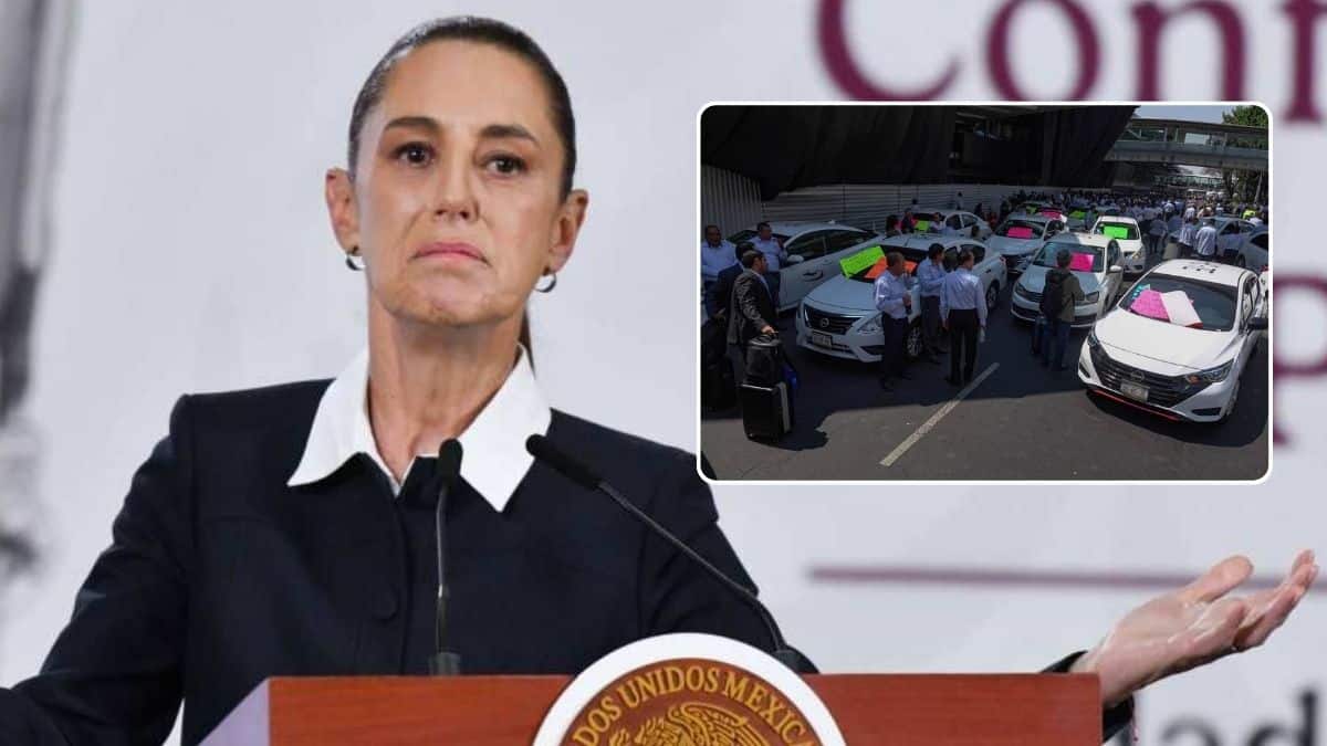 La "Tercera vía" de Sheinbaum: Coexistencia entre taxis y plataformas en el AICM