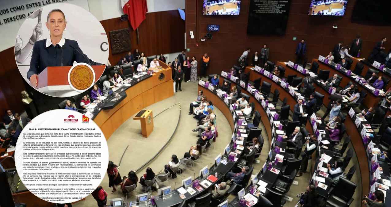 Mayoría legislativa cierra filas con el Plan B electoral de la presidenta Sheinbaum