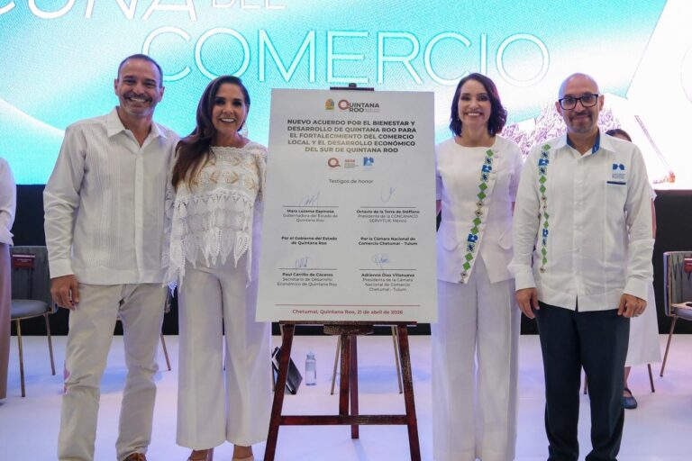 Mara Lezama tomó protesta a Adrienne Díaz al frente de Canaco Chetumal-Tulum y anunció inversión histórica para el sur de Quintana Roo.