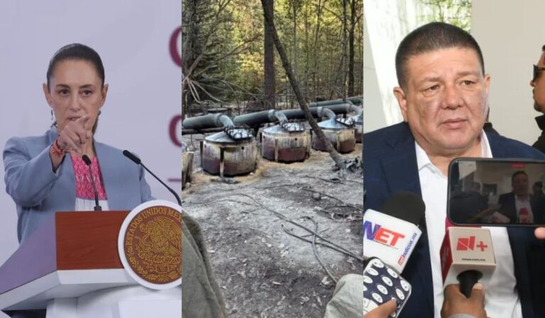 Claudia Sheinbaum en conferencia mañanera sobre agentes de EU muertos en Chihuahua tras operativo antinarcolaboratorios