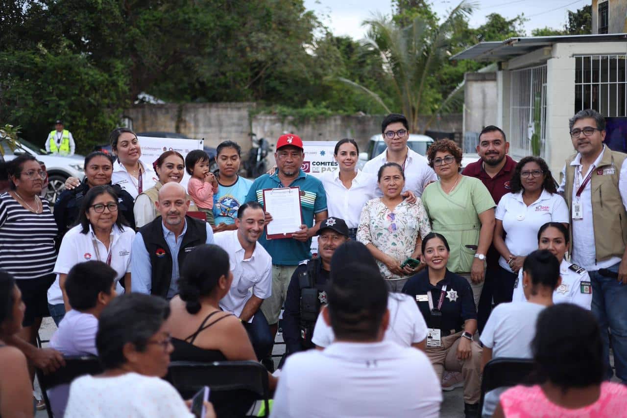 Cancún acelera la seguridad ciudadana con 600 Comités de Paz estratégicos