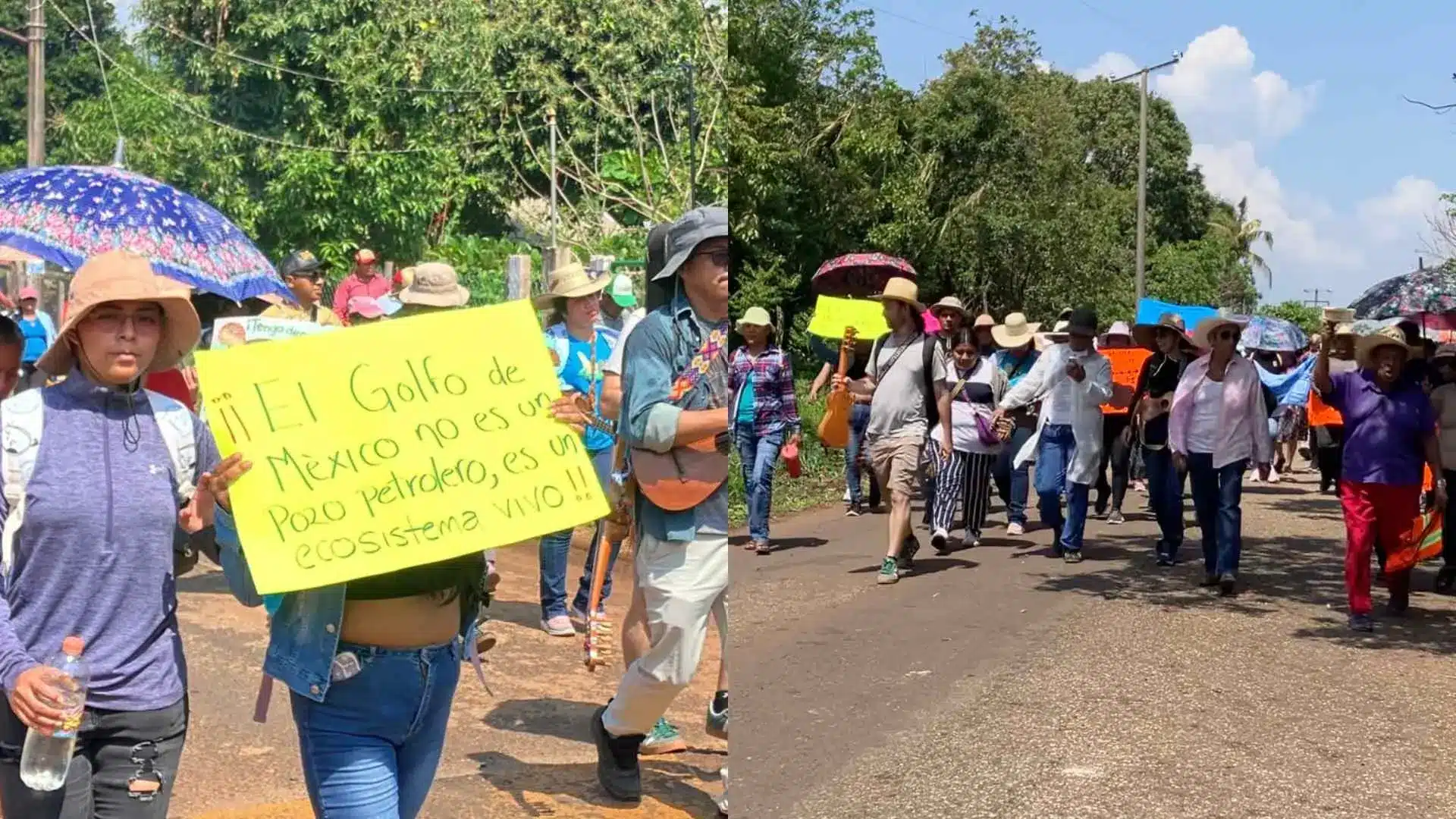 Comunidades de Santa Martha exigen justicia por desastre petrolero en Veracruz