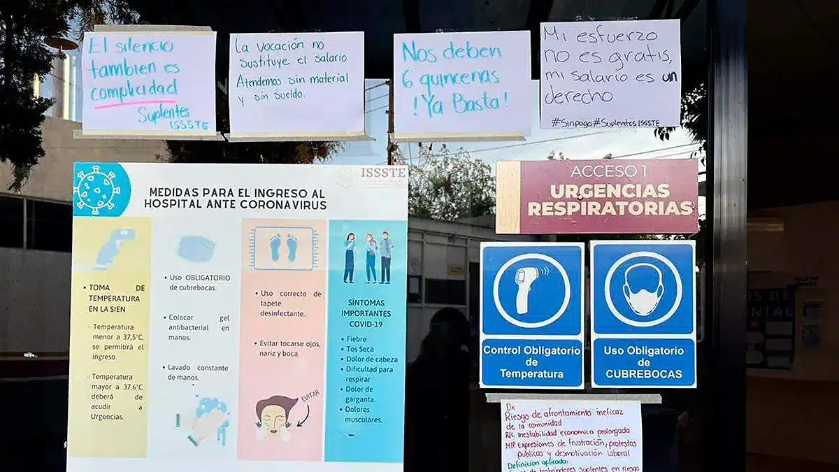 ISSSTE Zacatecas enfrenta crisis por adeudo salarial a personal suplente