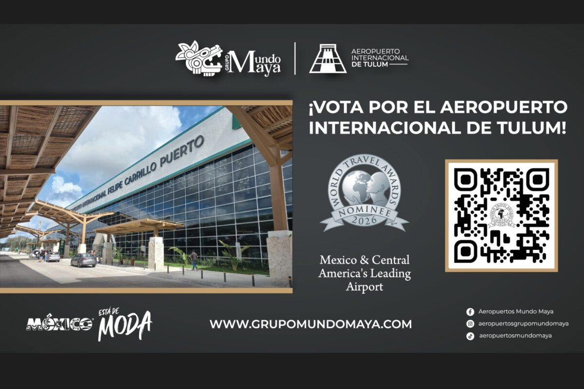 Aeropuerto Internacional de Tulum Felipe Carrillo Puerto nominado a los World Travel Awards 2026
