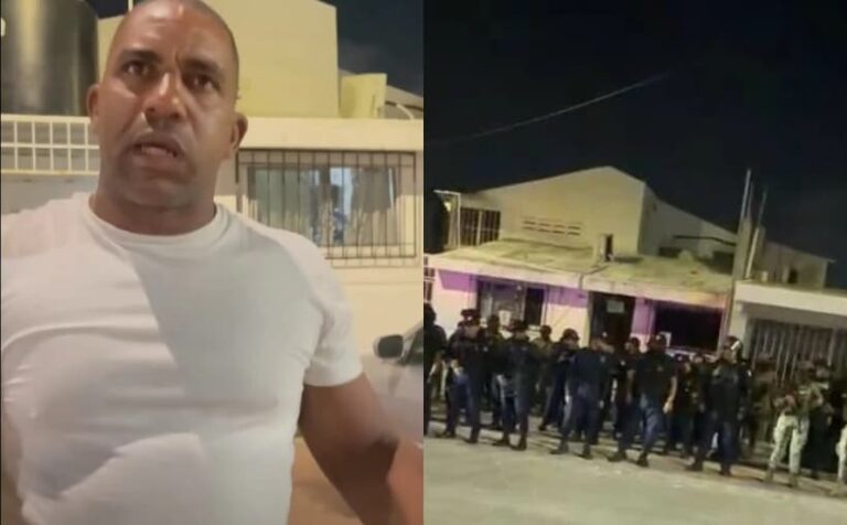 Vivienda con fachada destrozada en Supermanzana 23 de Cancún tras intento de linchamiento contra migrante cubano