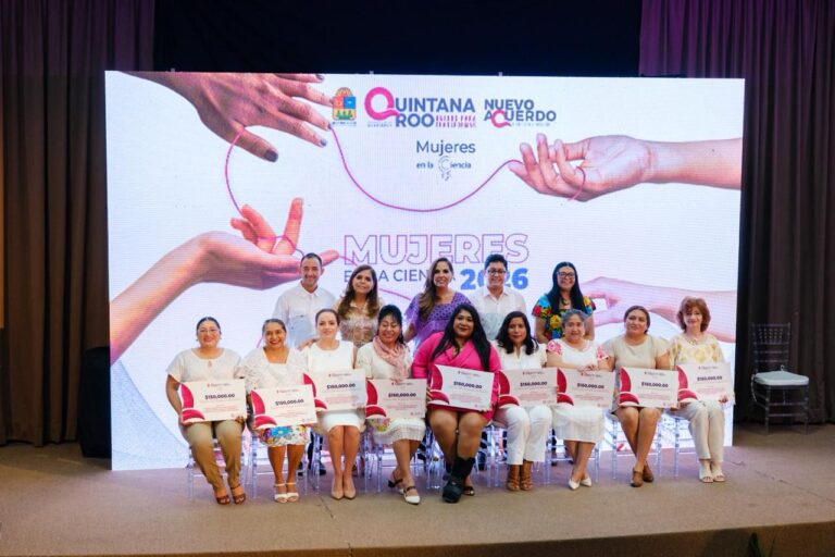 Investigadoras quintanarroenses reciben financiamiento para sus proyectos del programa Mujeres en la Ciencia 2026.