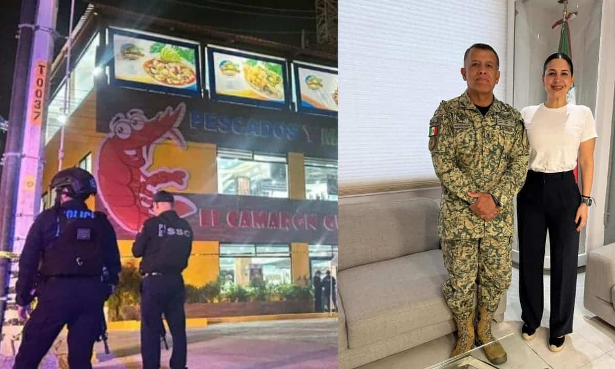 Reunión de la alcaldesa de Playa del Carmen con el Ejército por la inseguridad en el municipio