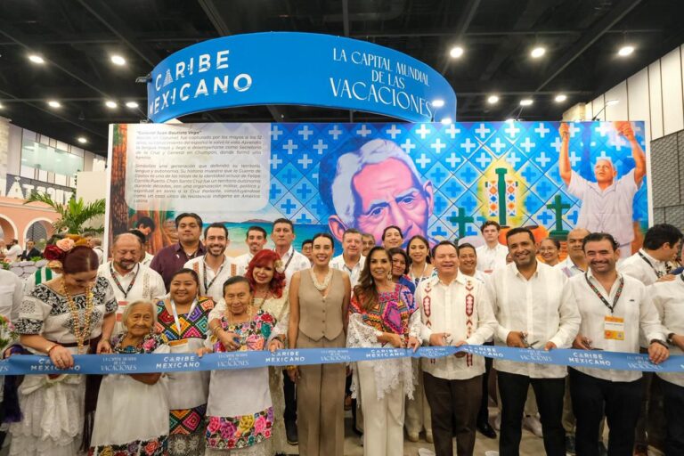 Pabellón del Caribe Mexicano con experiencias de turismo comunitario Maya Ka'an en la Feria del Mundo Maya 2026