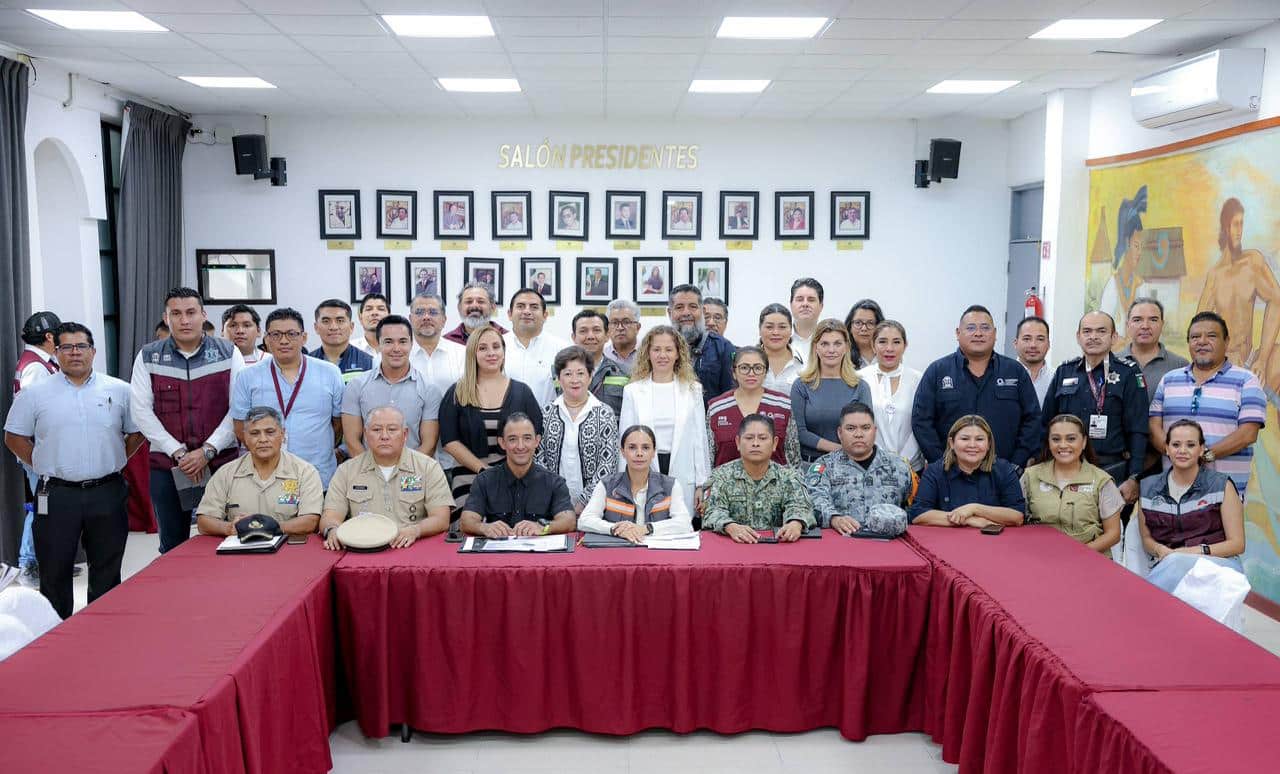 Ana Paty Peralta instala Comité Operativo de Fenómenos Hidrometeorológicos 2026 en Cancún, Benito Juárez