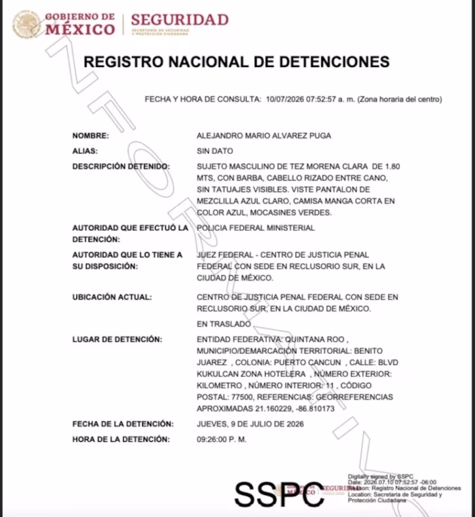 Cae en la zona hotelera de Cancún Alejandro Álvarez Puga, cuñado de Inés Gómez Mont y pieza clave del desvío millonario 1 CDM6N2EFEZHPLLIETOOT74HQVE