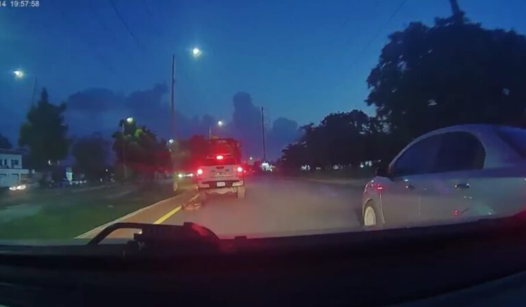 Con los lomitos no patrulla de Tránsito atropella a un perro en Cancún y se va sin bajarse a auxiliarlo