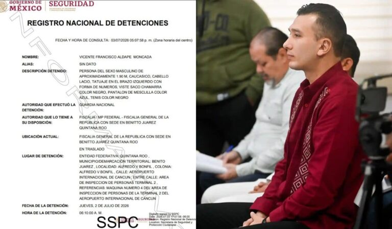 Detienen al tesorero de Tulum en el aeropuerto de Cancún por portar un arma de fuego