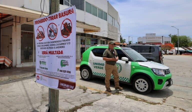 Unidades Verdes suman 765 basureros clandestinos atendidos y 207 detenidos en Cancún