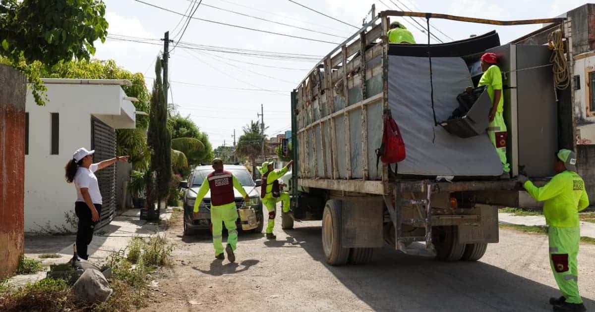 Cancún retira 90 toneladas de basura de un tiradero clandestino y desazolva la Politécnico antes de las lluvias