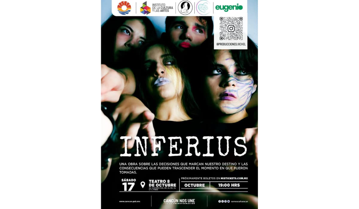 INFERIUS abre las puertas del inframundo teatro emergente de Cancún explora la culpa y la muerte