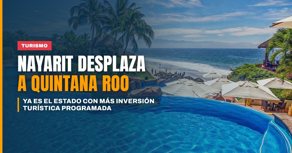 Nayarit desplaza a Quintana Roo como el estado con más inversión turística programada en México